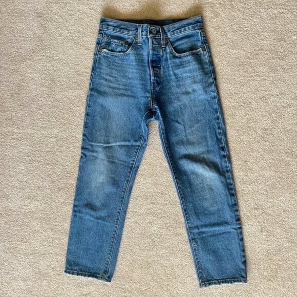 Levi’s 501 Blue Jeans, Size 26, Women's Jeans, Unisex, Denim, Straight leg, Fall - Picture 1 of 9